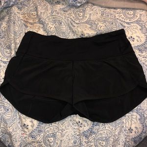 Lululemon black runtime shorts
